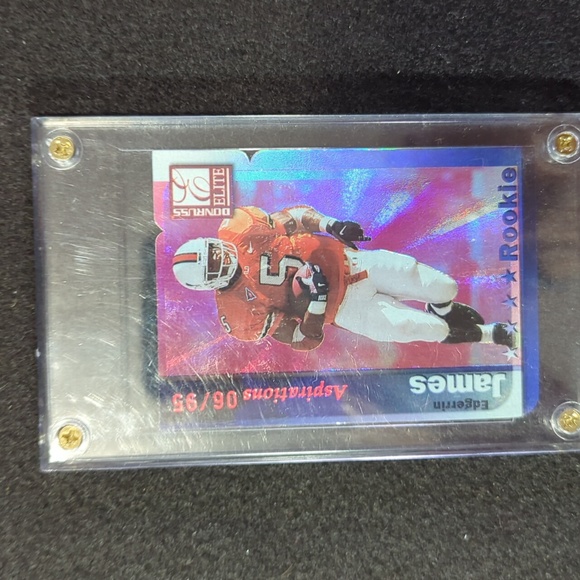🏈1999 Donruss Elite Edgerrin James Rookie Refractor Rookie Card - Picture 5 of 5